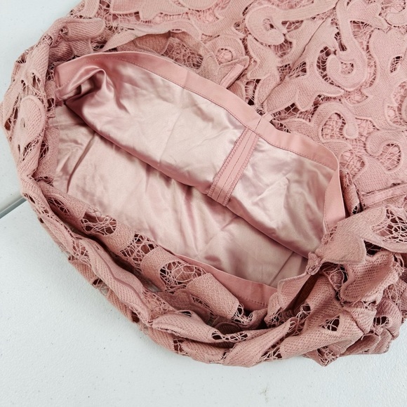 Bardot Lina Lace Sheath Dress In Pink Rose - Picture 12 of 16